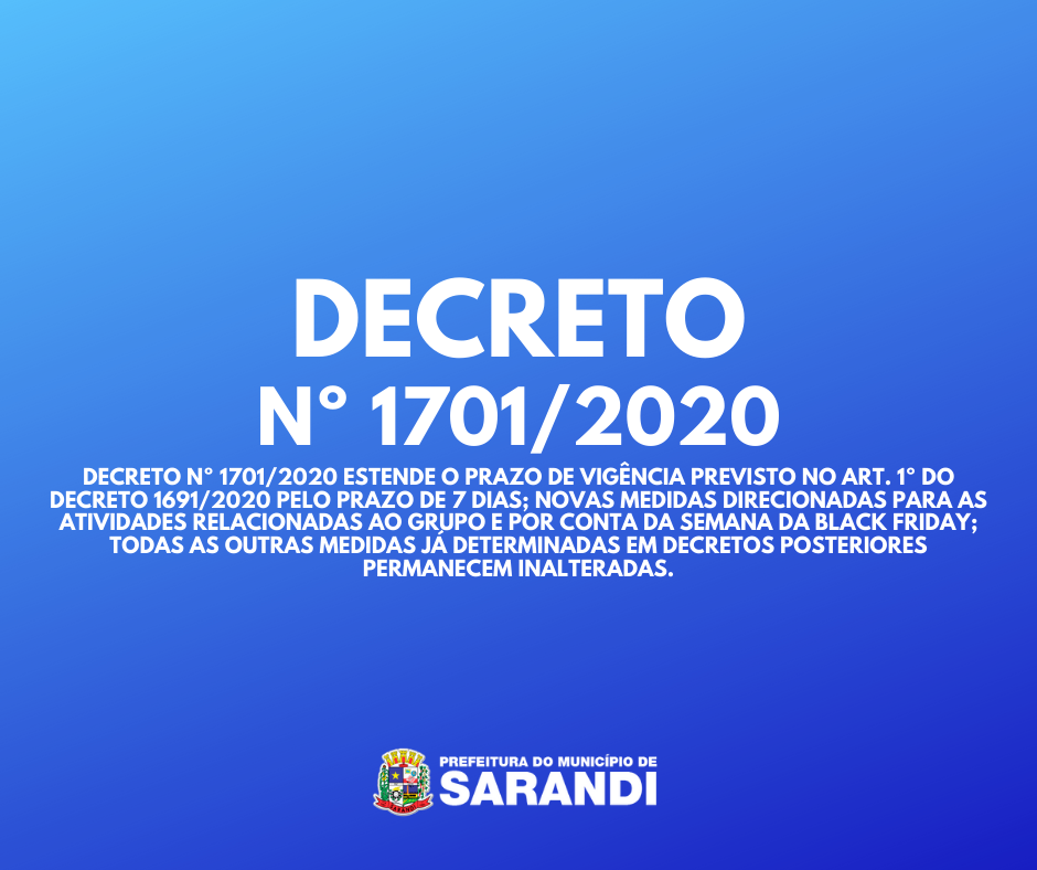 Decreto Nº 1701/2020
